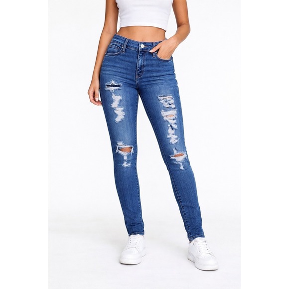 PacSun Denim - Pacsun Jegging Distressed Super Stretch Jeans Women's size 27